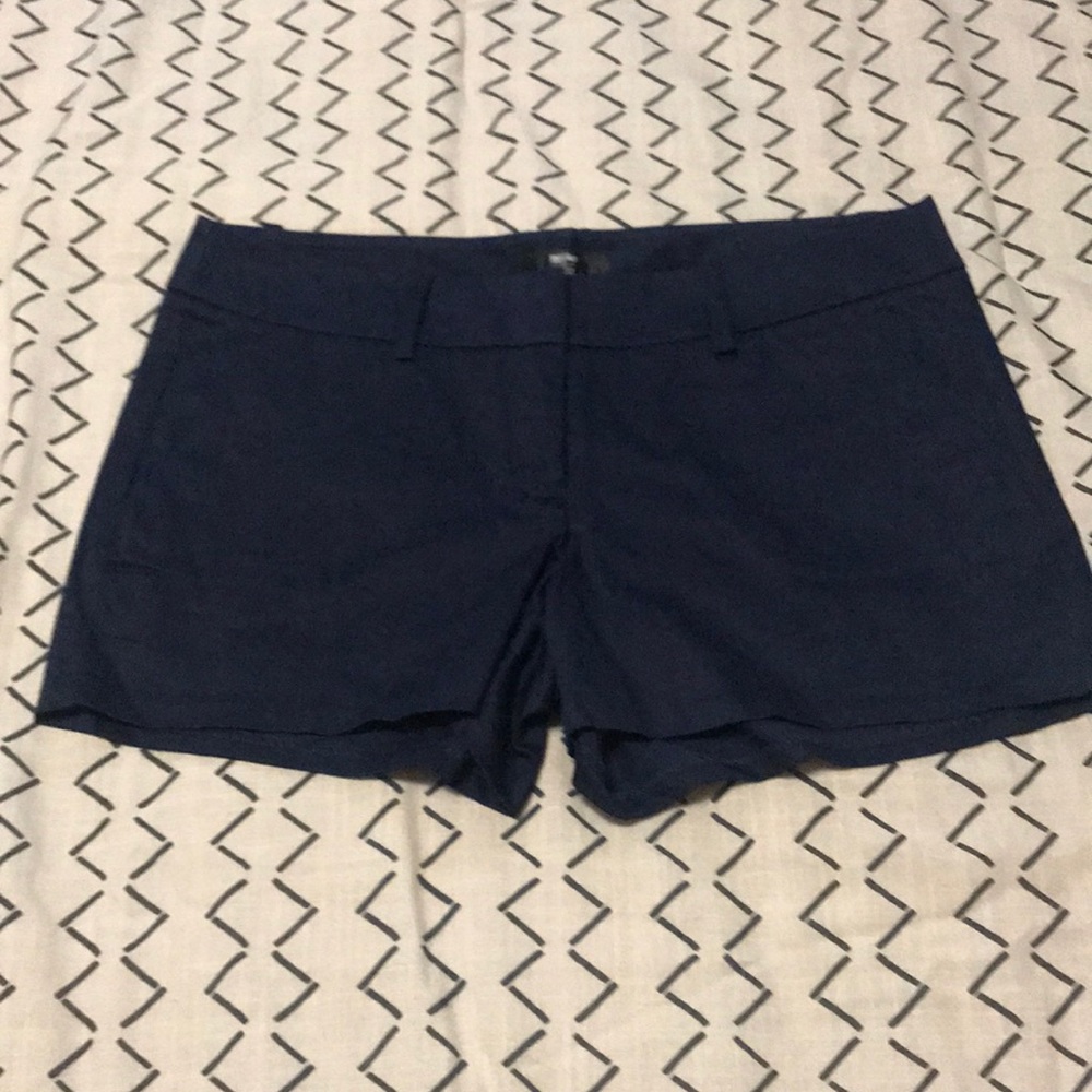 Navy cotton shorts